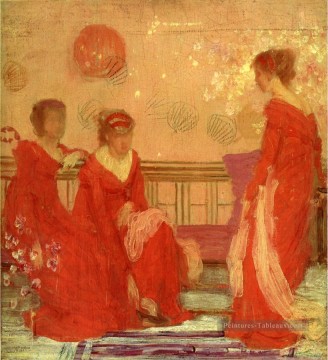  rouge Tableaux - Harmony in Flesh Couleur et Rouge James Abbott McNeill Whistler